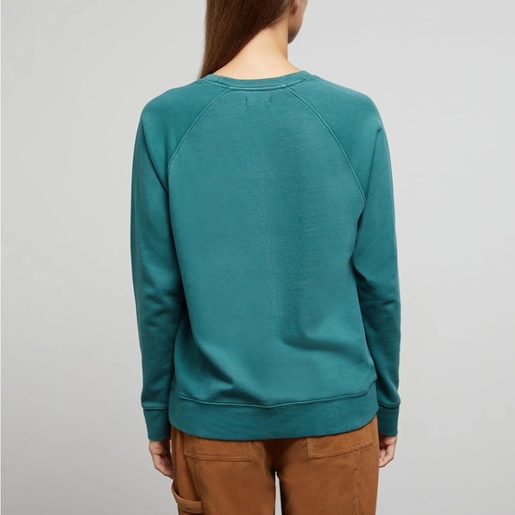 Onia Garmet Dyed oversized Sweatshirt in Hunter - Picture 2 of 3